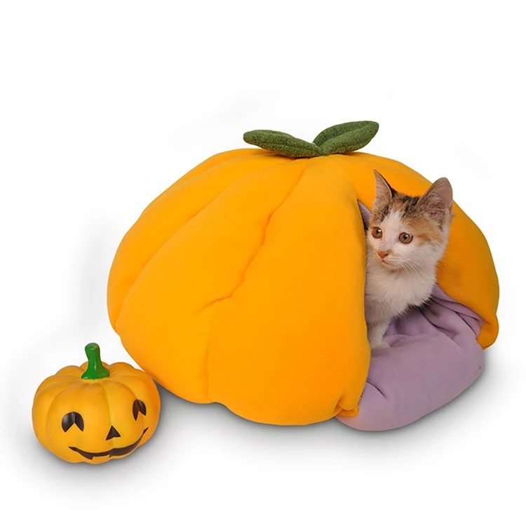 China Factory Cute Soft Warm Pumpkin Pet Bed For Dog Buy