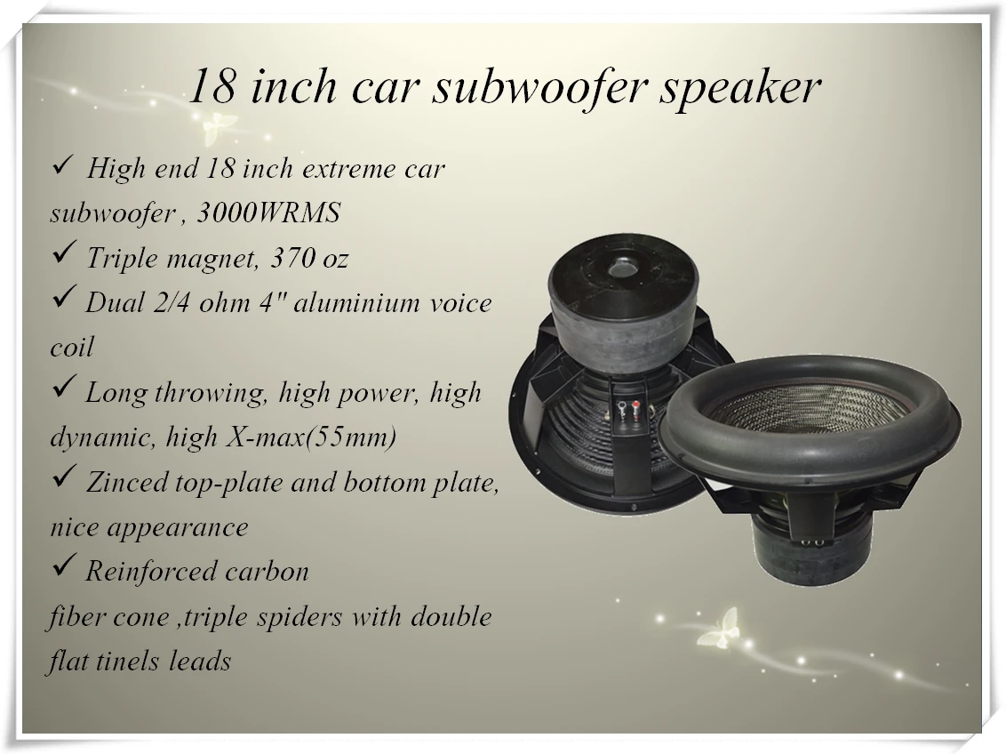 Triple Car Subwoofer 18 Inch Speaker Buy 18 Inch Subwoofer