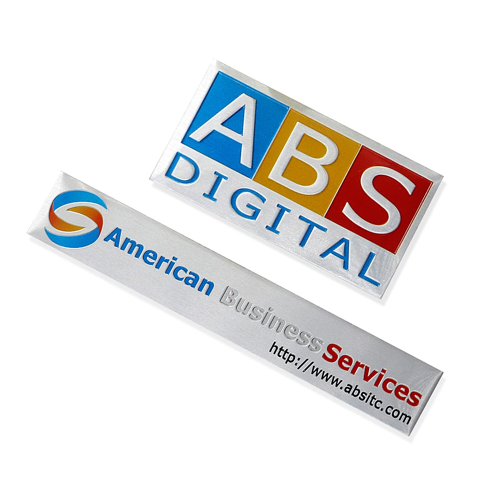 3m Sticker Metal Logo Sign,Custom Engraved Embossed Metal Plate,Name