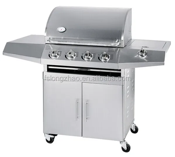 Outdoor 4burner Gas BBQ Grill With Infrared Back Burner