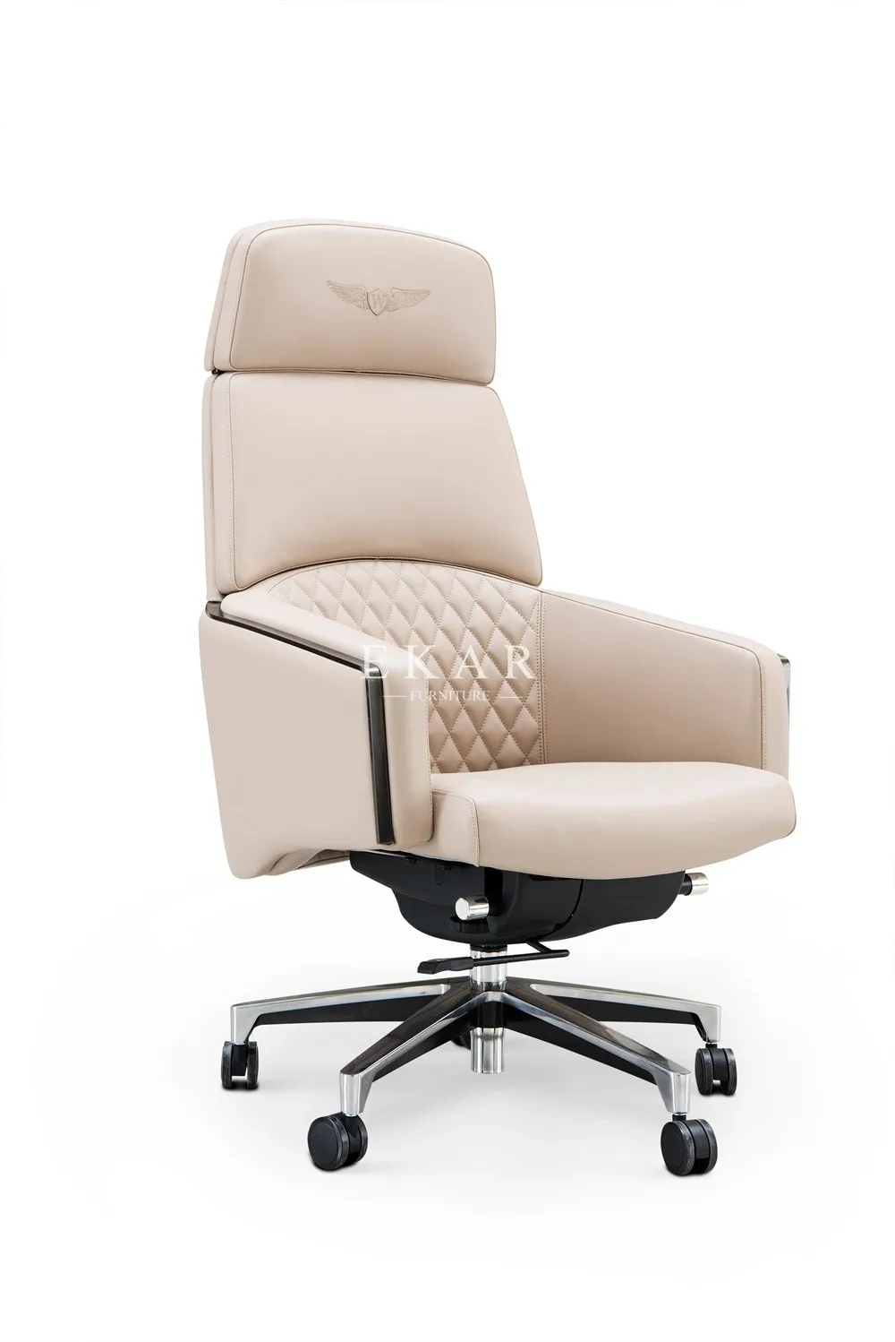 Modern Design Leather Executive Office Chair With Wheels - Buy Office