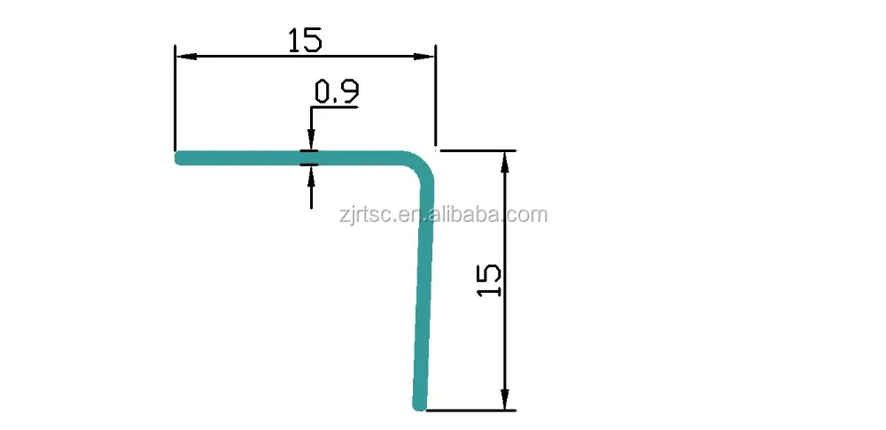 L shaped PVC Profile Wall Corner Protector for Interior decor