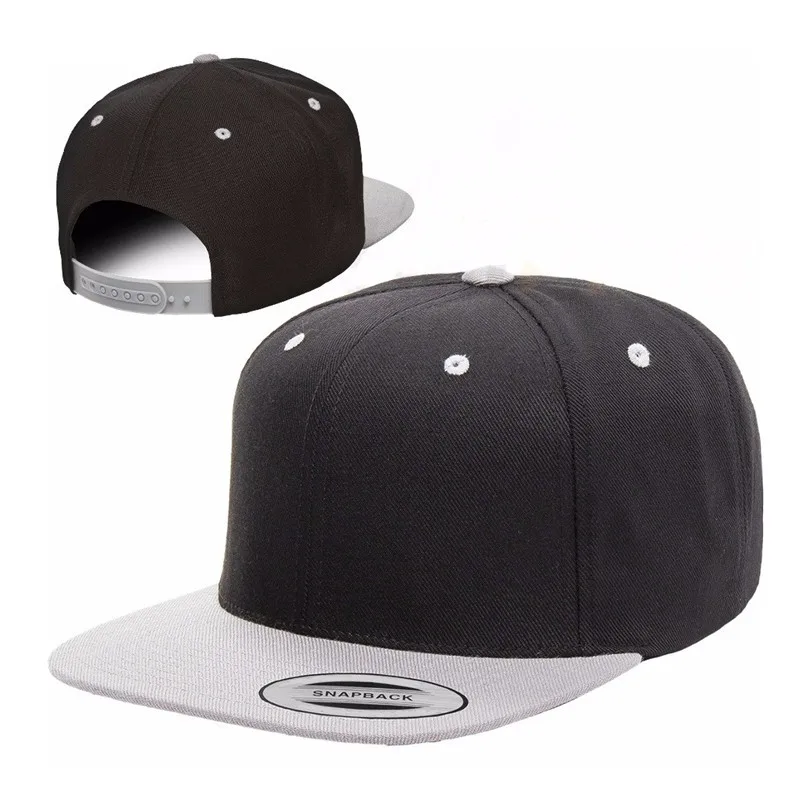 Cheap Blank Acrylic 6 Panel Plain Two Tone Yupoong Snapback Cap - Buy ...