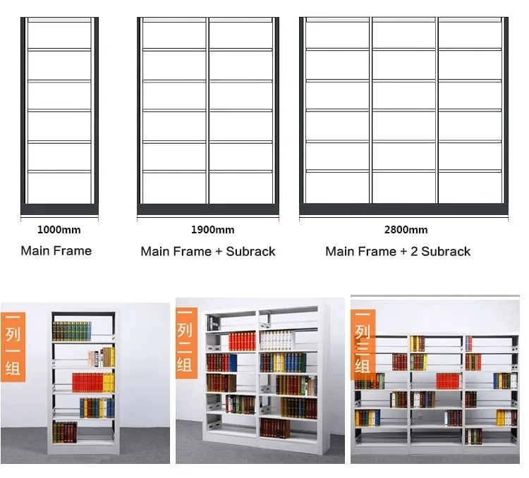 Bookshelf Stand Library Bookshelf Iron Frame Wood Bookcase Metal Living