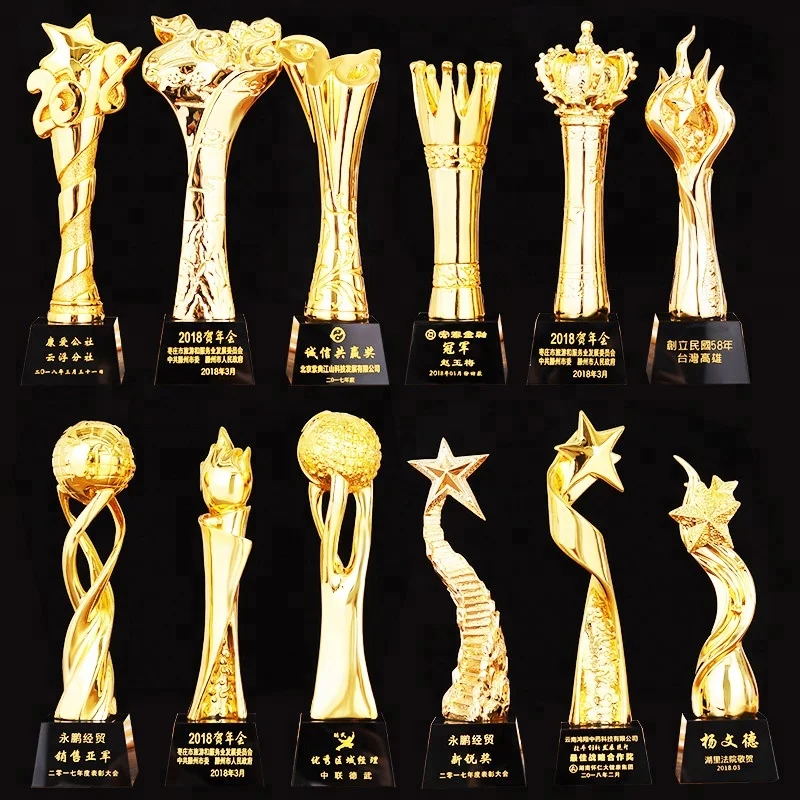 China Suppliers Custom Wholesale Trophies And Plaques Resin Award