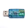 External USB Sound Card 5.1 Channel Audio Card Adapter 3.5mm Speaker Microphone Earphone Interface for PC Computer