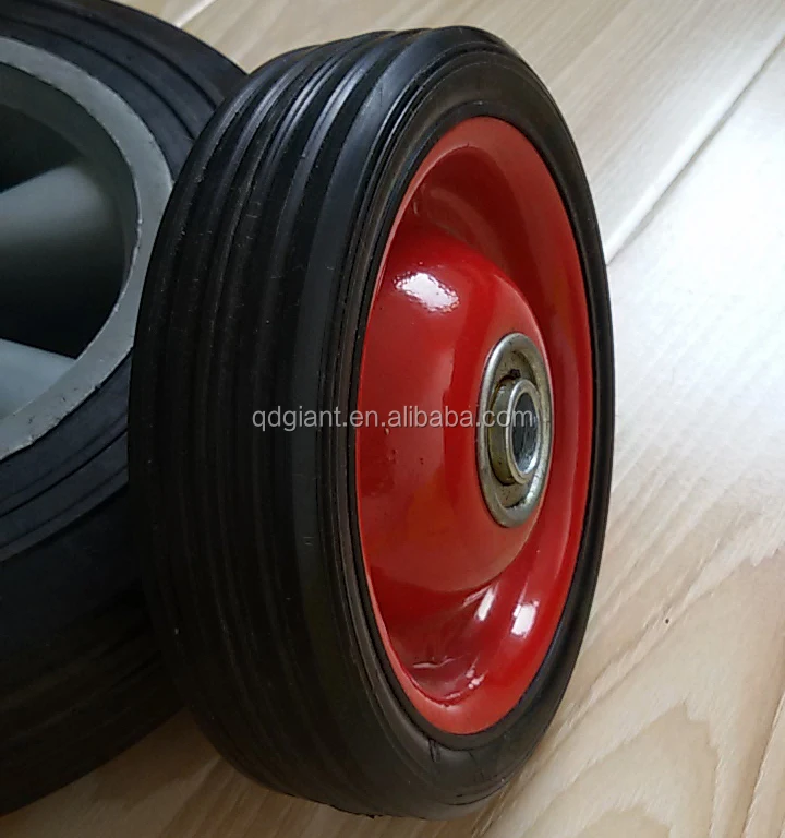 5inch solid rubber caster wheel