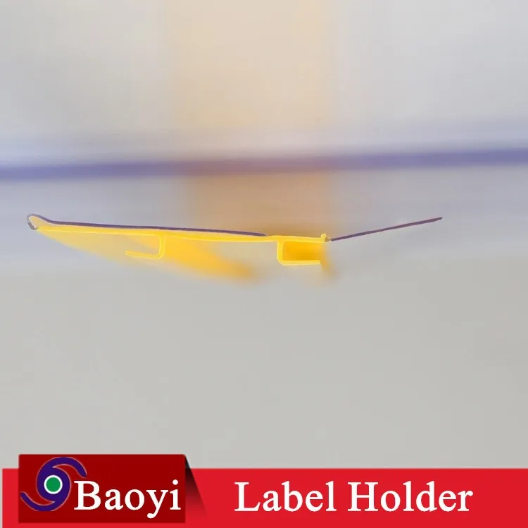 Merchandising Data Strip Label Holder For Double Wire Shelf Buy Label