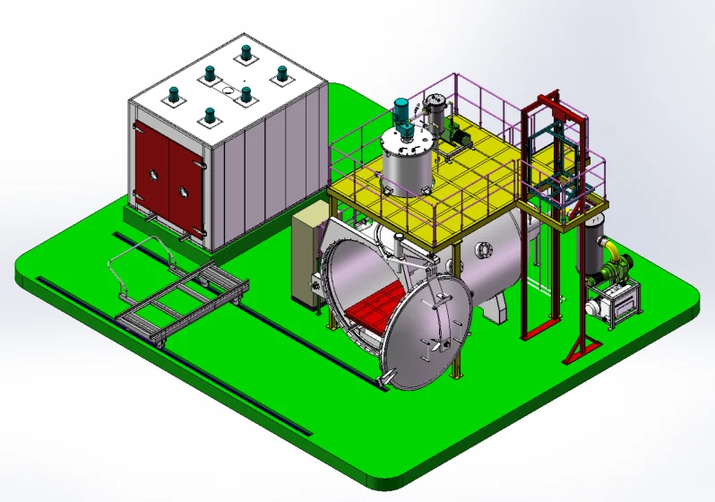 Customized Vacuum Epoxy Resin Casting Machine For Dry Type Transformers