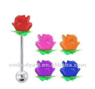 French tickler tongue ring
