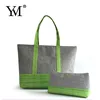 newest pictures lady fashion jute burlap cosmetic make up handbag tote bag women bags