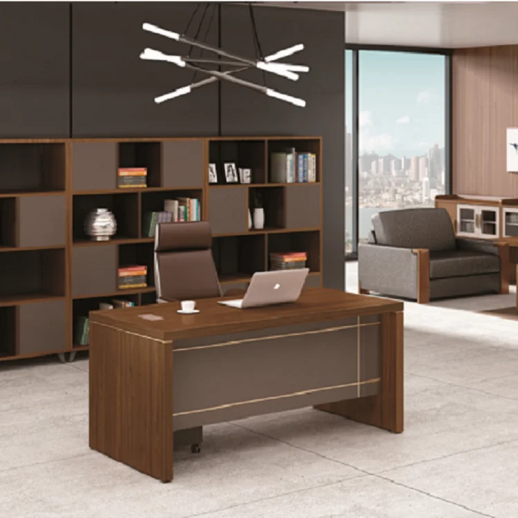 Modular High End Luxury Modern Solid Wood Office Furniture Boss