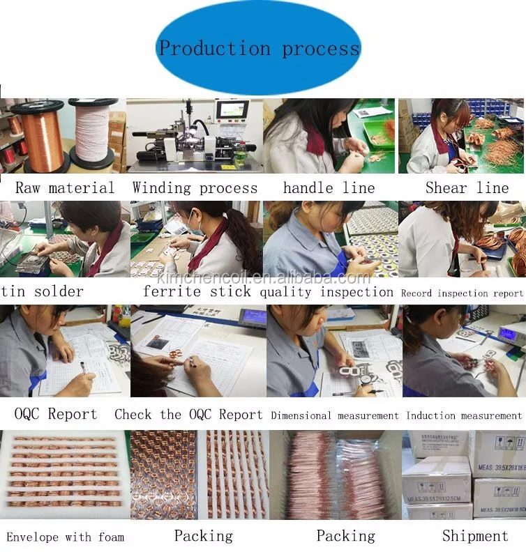 Magnetic air core self bonded coil hollow copper coil without bobbin