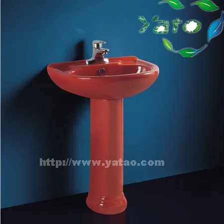 China red color wash basin, View wash 