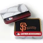 San Francisco Giants Tri-Fold Carteira de Couro Bordado