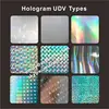 Custom hologram patterns security tamper evident ultra destructible brittle vinyl adhesive label papers in sheets or in rolls