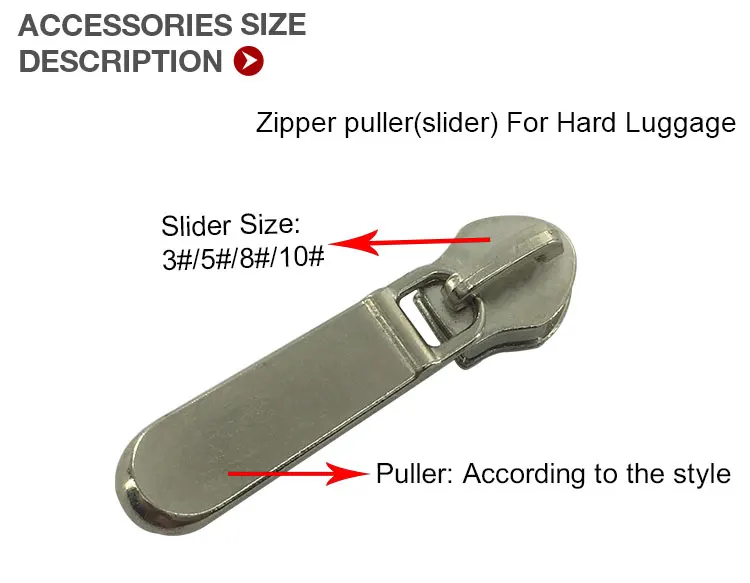 High Quality Bag Zipper Puller Metal Zipper Slider For Luggage Buy