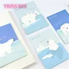 2019 cute stationery new products white bear custom sticky notes 187
