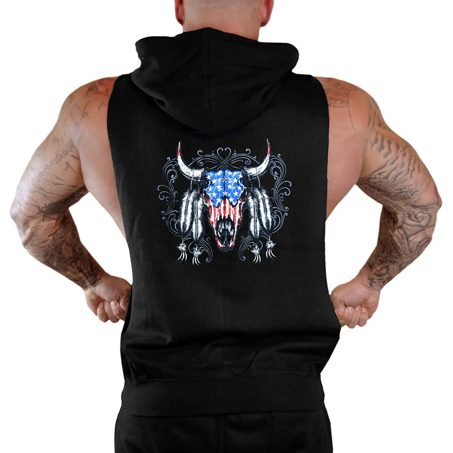 interstate apparel sleeveless hoodie