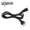 SIPU high quality Wiring harness electric cable wire plug european Italy lamp holder 3-pin plug pin used for pc or laptop