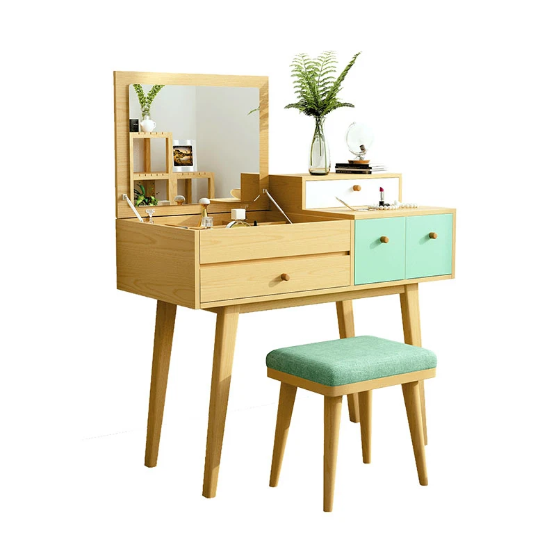 New Design Mdf Dresser Table With Mirror Simple Wooden Dresser