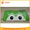 green cartoon eyes auto car front winddow windshield sunshade visor