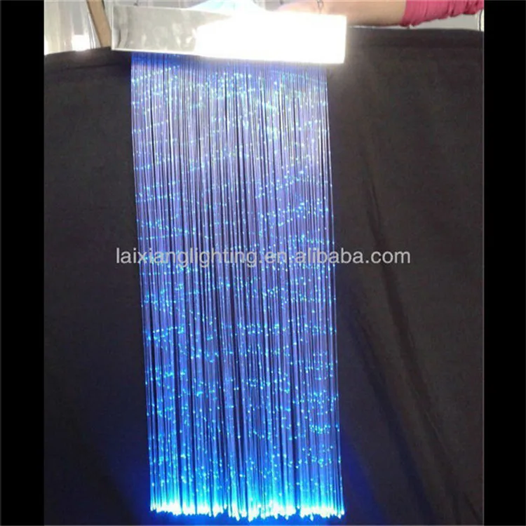 Colorful decorative plastic fiber optic modern lighting curtain lighting led christmas curtain waterfall lights