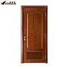 American cherry exterior solid core flush front panel door with louver China furniture