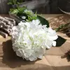 pink edge hydrangea silk flower wedding centerpiece with short stem