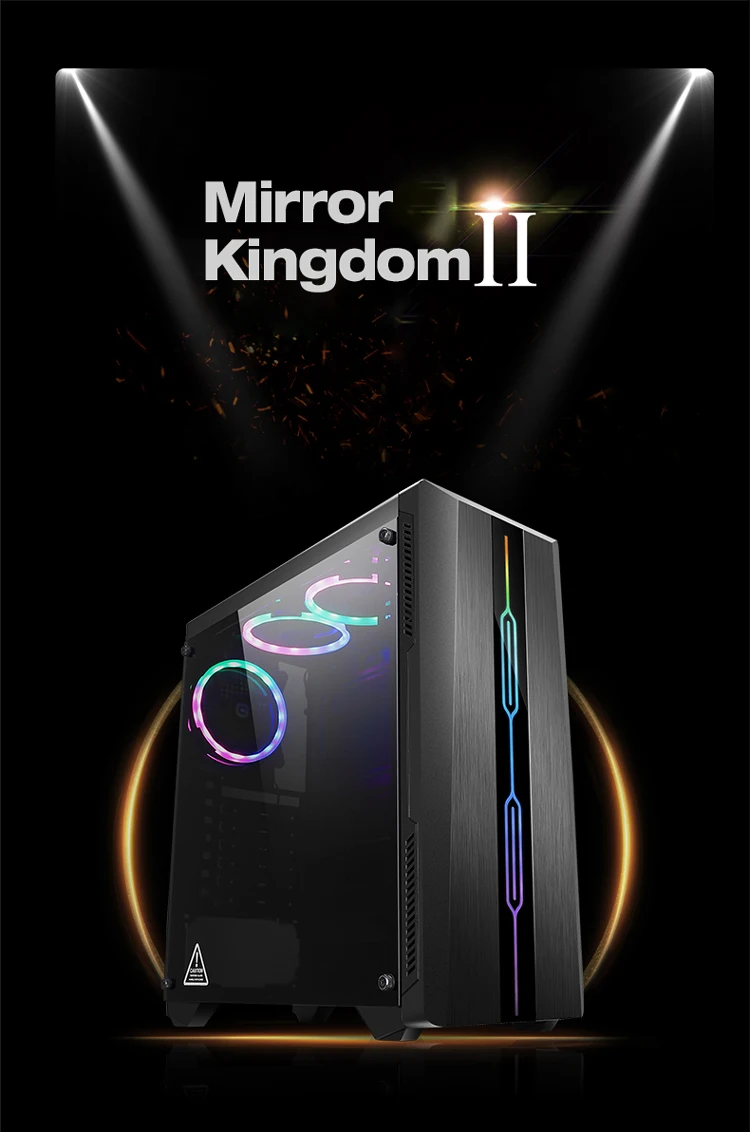 SNY  ShengYang M02 Tempered glass computer gaming case