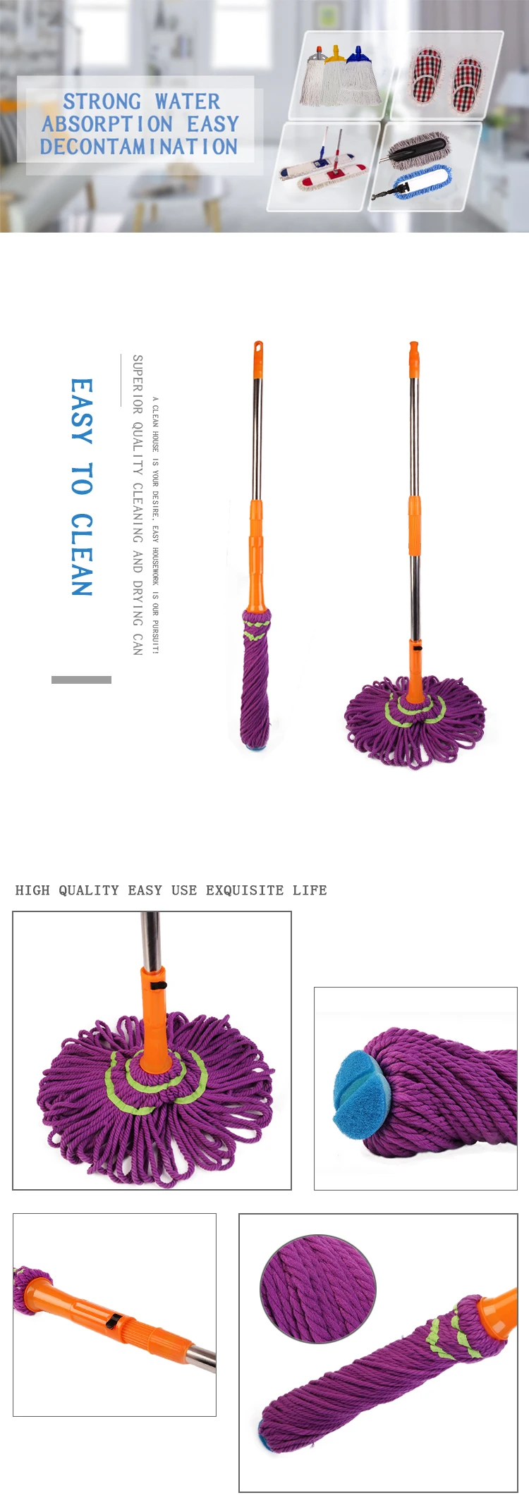 2019 New Design Original Twist Mop Microfiber With Ring Buy Twist Mop