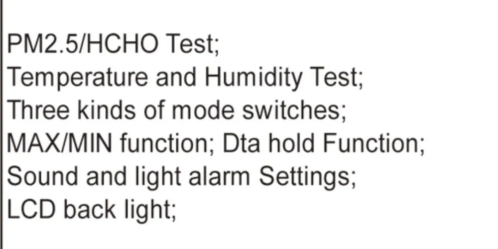 PM2.5 HCHO Air Quality Testing pm2.5 meter