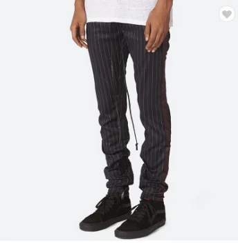 pinstripe track pants