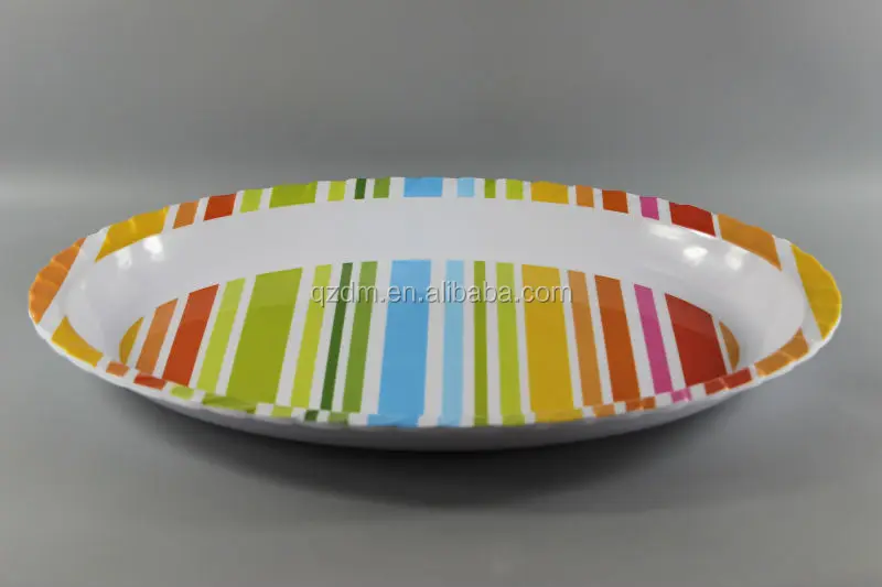 16.5"Melamine Wave Oval Dinner Plate ,Melamine oval plate