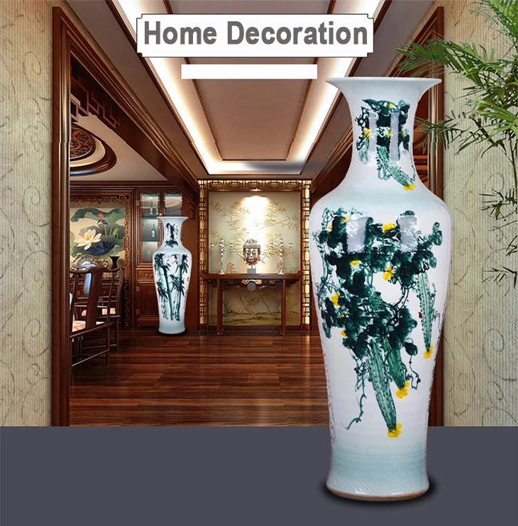 Made in china 1.4m luxury decorative vases for hotels