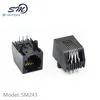 Side Entry pcb jack rj11-6p4c telephone connector