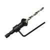 set of 4pcs taper hole chamfer drill hexagonal reaming drills countersink drilling special-shaped bit woodworking holes opener