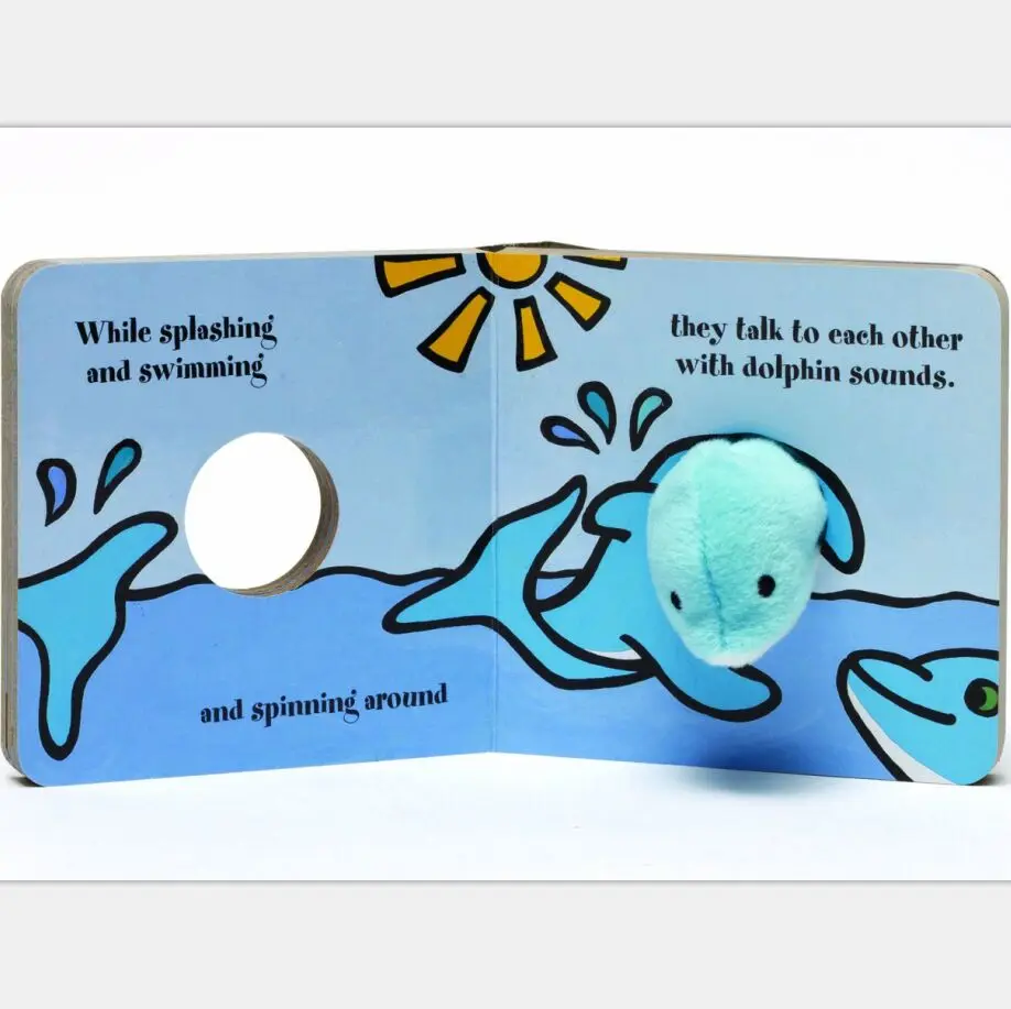 
Customized little hand puppet baby first year activity book 