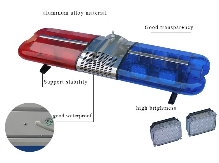 car flash police lightbar solar barricade warning light