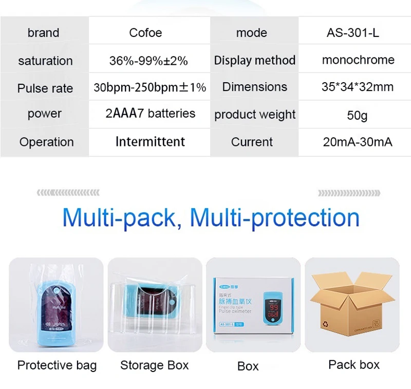 Household medical portable finger monitor blood pressure monitor Clip Type Pulse Oximeter Oxygen monitor