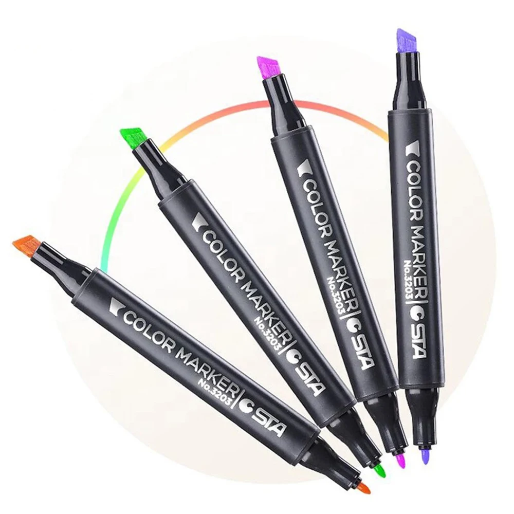 3203 128 colors diy art alcohol-based sketch color marker with