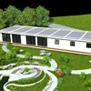 Steel frame building prefab house expandable Shipping Container House