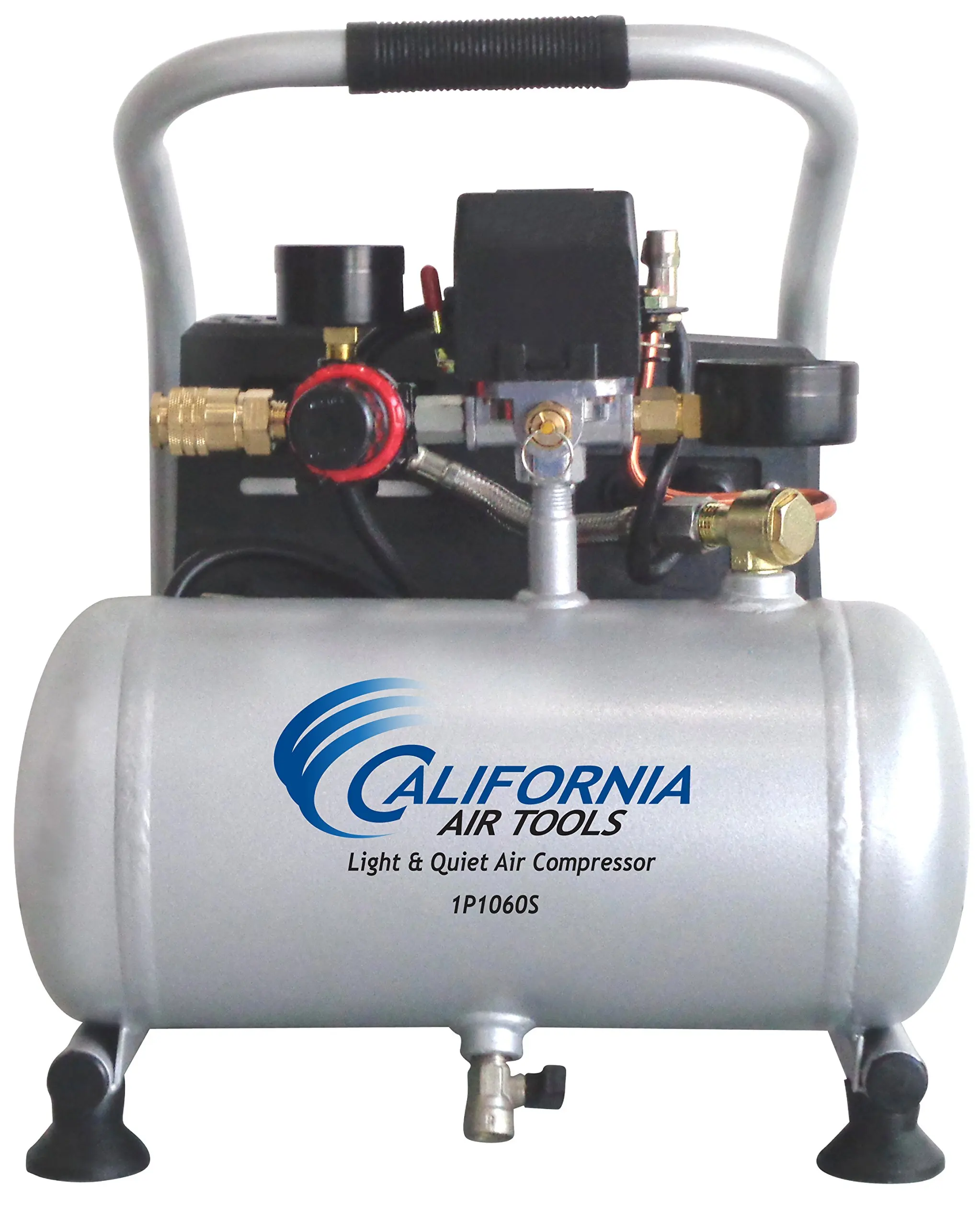 Get Quotations · California Air Tools CAT-1P1060S Light & Quiet Portable Air  Compressor, Silver