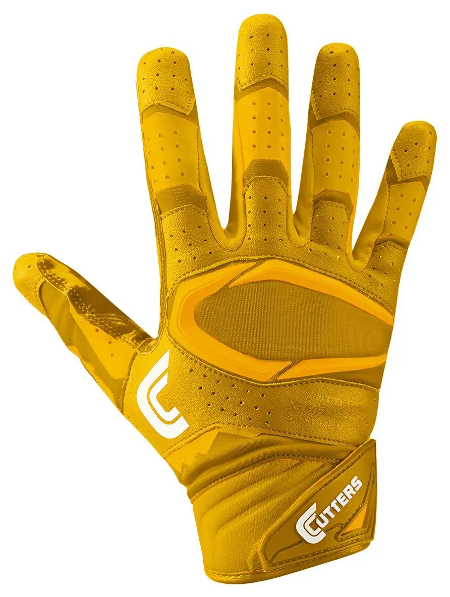 yellow football gloves