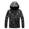 Cheap All Black Pullover Windbreak 100% Polyester Camouflage Waterproof Camo Men Sport Jacket