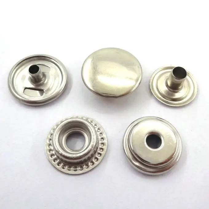 Nickel Silver Color 24l Metal Press Snap Button - Buy Press Snap Button ...