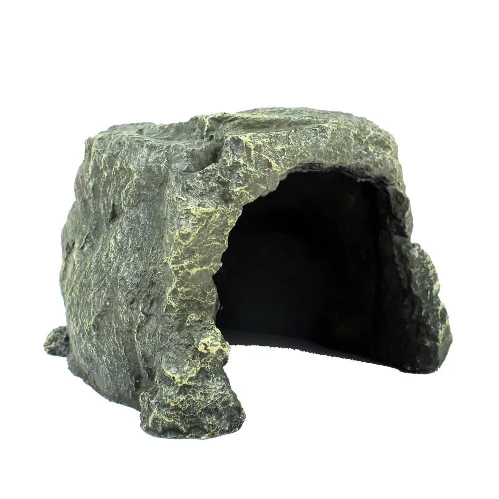 Nomoy Pet Hot Sale Reptile Hide Live Rest Safe Dome House Resin Cave ...