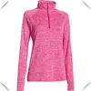 new design Women's 100% polyester Technical Moisture wicks sweat 1/4 Zip tops pullover base layer jacket
