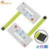 Adhesive thin film flexible keypad panel waterproof key switch flat PC overlay keyboard