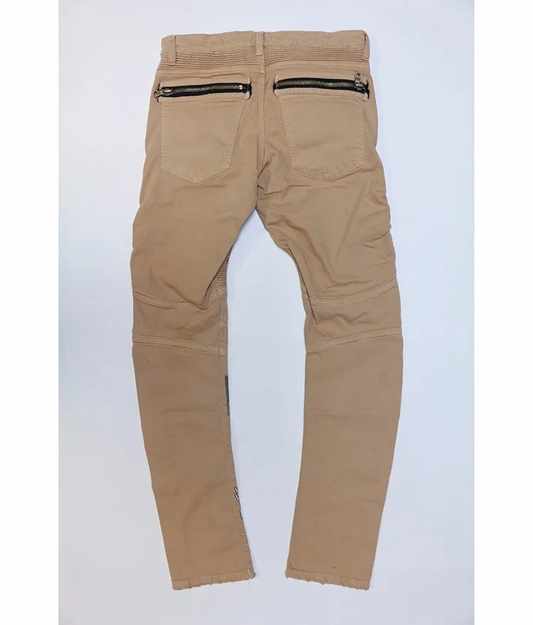 khaki biker pants